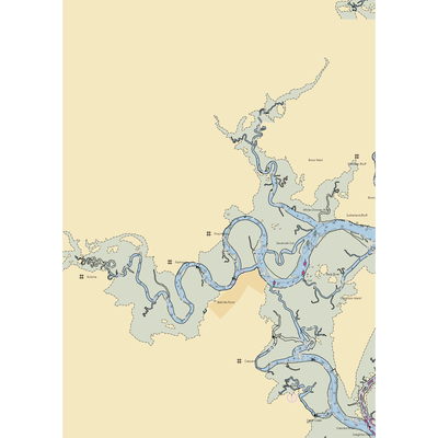 Pine Harbor Marina (Townsend, GA) NOAA Chart  Gaming Mouse Pad