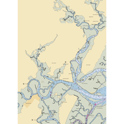 Fisherman's Lodge (Townsend, GA) NOAA Chart  Gaming Mouse Pad