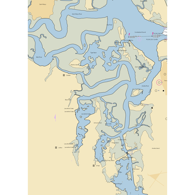 Oyster Bay Harbour Marina (Yulee, FL) NOAA Chart  Gaming Mouse Pad