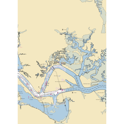 Brown's Creek Fish Camp Inc. (Jacksonville, FL) NOAA Chart  Gaming Mouse Pad