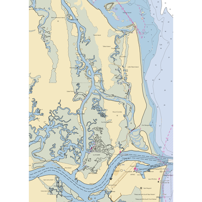 Kingsley Plantation Dock (Jacksonville, FL) NOAA Chart  Gaming Mouse Pad