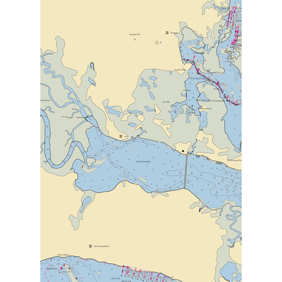 Bayside Marina (Panacea, FL) NOAA Chart  Gaming Mouse Pad