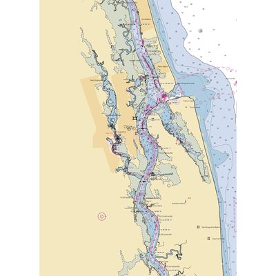 The Marine Supply & Oil Company (Saint Augustine, FL) NOAA Chart  Gaming Mouse Pad