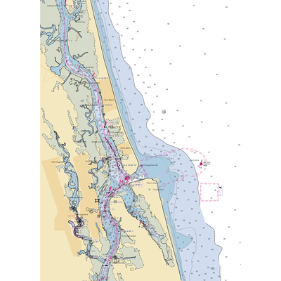 Sea Love Marina (Saint Augustine, FL) NOAA Chart  Gaming Mouse Pad