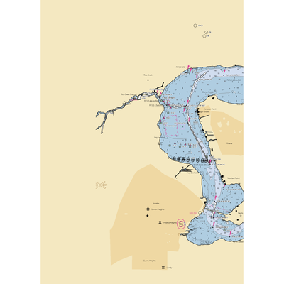 Newcastle Shipyard (Palatka, FL) NOAA Chart  Gaming Mouse Pad