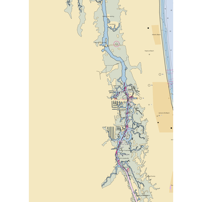 Palm Cove Marina (Jacksonville Beach, FL) NOAA Chart  Gaming Mouse Pad