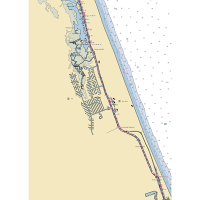 Palm Coast Golf Resort Marina (Palm Coast, FL) NOAA Chart  Gaming Mouse Pad