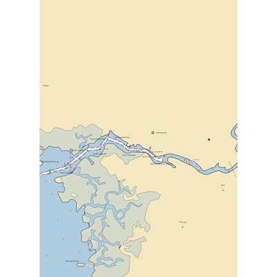 Ideal Marina (Steinhatchee, FL) NOAA Chart  Gaming Mouse Pad