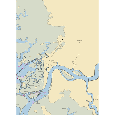 Jon's Marina (Suwannee, FL) NOAA Chart  Gaming Mouse Pad