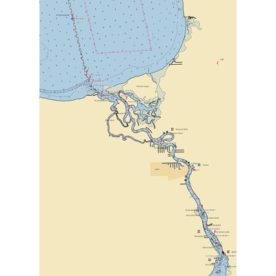 Blue Creek-South Moon Fishing Camp (Astor, FL) NOAA Chart  Gaming Mouse Pad