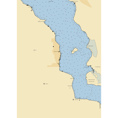 Three Bananas (Lake Como, FL) NOAA Chart  Gaming Mouse Pad