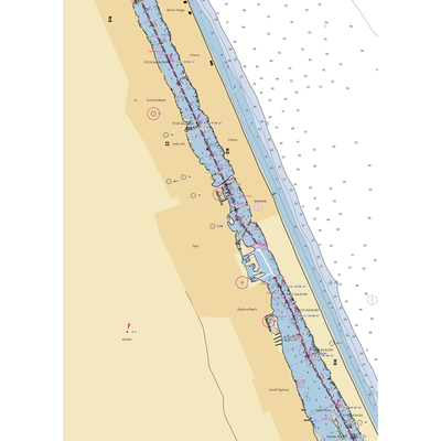 Loggerhead Marina at Daytona Beach (Daytona Beach, FL) NOAA Chart  Gaming Mouse Pad