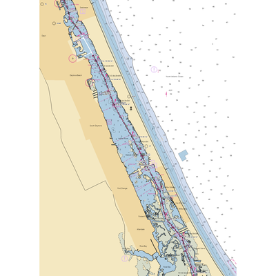 Seven Seas Marina & Boatyard (Daytona Beach, FL) NOAA Chart  Gaming Mouse Pad