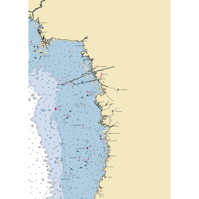 Twin Rivers Marina (Crystal River, FL) NOAA Chart  Gaming Mouse Pad