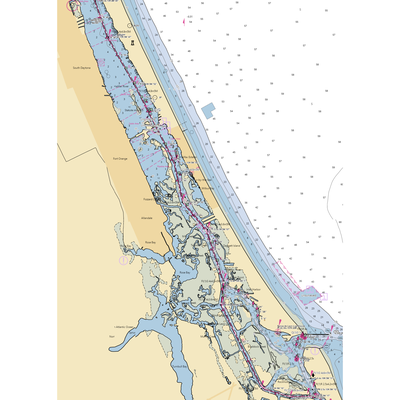 Adventure Yacht Harbor (Daytona Beach, FL) NOAA Chart  Gaming Mouse Pad