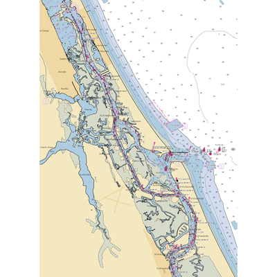 Inlet Harbor Marina & Restaurant (Daytona Beach, FL) NOAA Chart  Gaming Mouse Pad