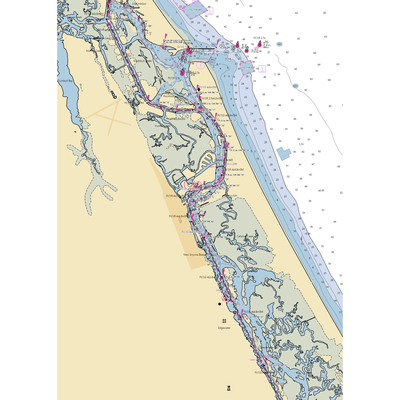 Gerry's Marina (Edgewater, FL) NOAA Chart  Gaming Mouse Pad