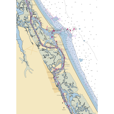 Riverview Hotel (Edgewater, FL) NOAA Chart  Gaming Mouse Pad