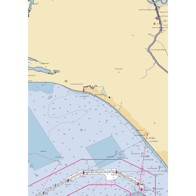 Marquardt's Marina (Mexico Beach, FL) NOAA Chart  Gaming Mouse Pad