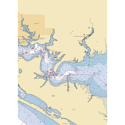 Smuggler's Cove Marina (Panama City, FL) NOAA Chart  Gaming Mouse Pad