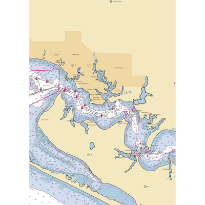 Corto Street Marina (Panama City, FL) NOAA Chart  Gaming Mouse Pad