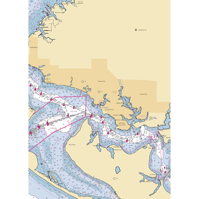 Bayou Joe's Marina (Panama City Beach, FL) NOAA Chart  Gaming Mouse Pad