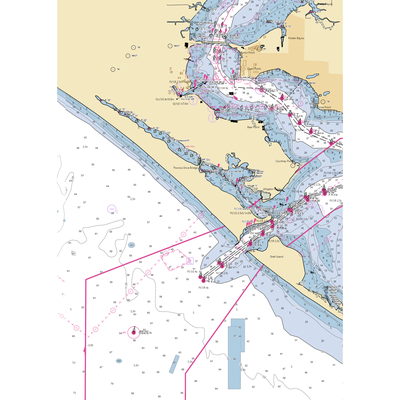 Pirate's Cove Marina (Panama City, FL) NOAA Chart  Gaming Mouse Pad