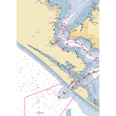 Lighthouse Marina (Panama City, FL) NOAA Chart  Gaming Mouse Pad