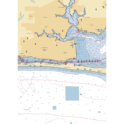 Brooks Bridge Marina & Dry Storage (Fort Walton Beach, FL) NOAA Chart  Gaming Mouse Pad