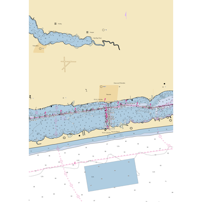 East River Smokehouse Marina (Navarre, FL) NOAA Chart  Gaming Mouse Pad