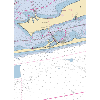 Sabine Marina (Pensacola, FL) NOAA Chart  Gaming Mouse Pad