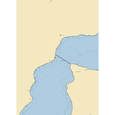 Bay Bridge Marina (Lillian, AL) NOAA Chart  Gaming Mouse Pad