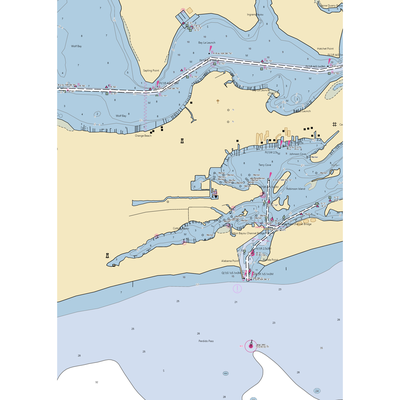 Happy Harbor Sun Harbor Marina (Orange Beach, AL) NOAA Chart  Gaming Mouse Pad