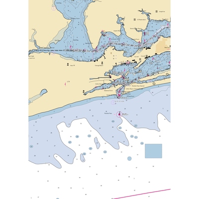 Romar Harbor Marina (Orange Beach, AL) NOAA Chart  Gaming Mouse Pad