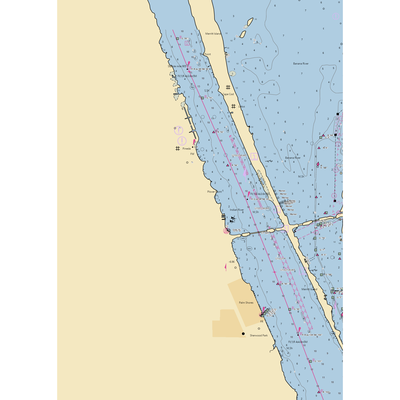 Pineda Point Marina (Merritt Island, FL) NOAA Chart  Gaming Mouse Pad