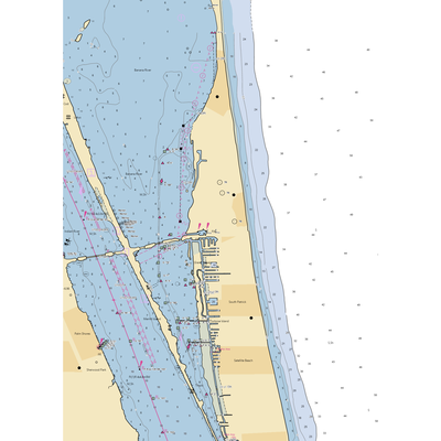 Manatee Cove Marina at Patrick AFB (Satellite Beach, FL) NOAA Chart  Gaming Mouse Pad