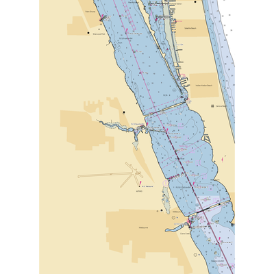 Waterline Marina (Melbourne, FL) NOAA Chart  Gaming Mouse Pad