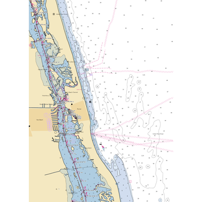 Vero Tackle and Marina (Vero Beach, FL) NOAA Chart  Gaming Mouse Pad