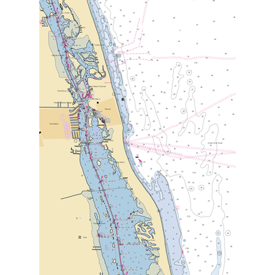 Quail Valley River Club (Vero Beach, FL) NOAA Chart  Gaming Mouse Pad