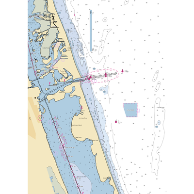 Dockside Marina and Resort (Fort Pierce, FL) NOAA Chart  Gaming Mouse Pad