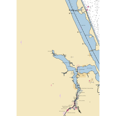 Sandpiper Bay Marina (Port Saint Lucie, FL) NOAA Chart  Gaming Mouse Pad