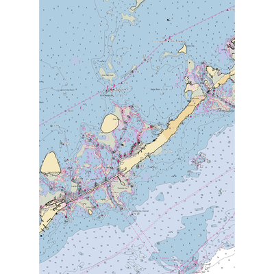 La Siesta Marina (Islamorada, FL) NOAA Chart  Gaming Mouse Pad