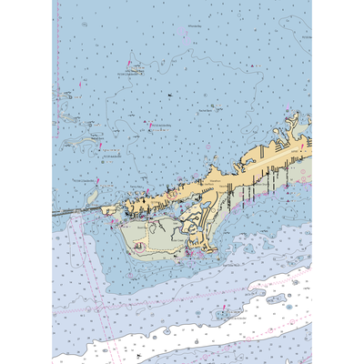 Banana Bay Resort and Marina (Marathon Shores, FL) NOAA Chart  Gaming Mouse Pad