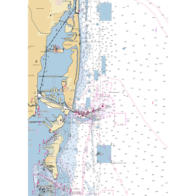 Austral International Marina (Miami, FL) NOAA Chart  Gaming Mouse Pad