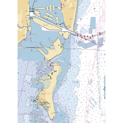 Crandon Park Marina (Key Biscayne, FL) NOAA Chart  Gaming Mouse Pad