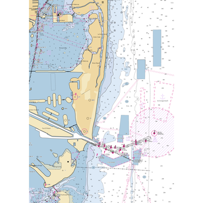 Venetian Marina & Yacht Club (Miami, FL) NOAA Chart  Gaming Mouse Pad