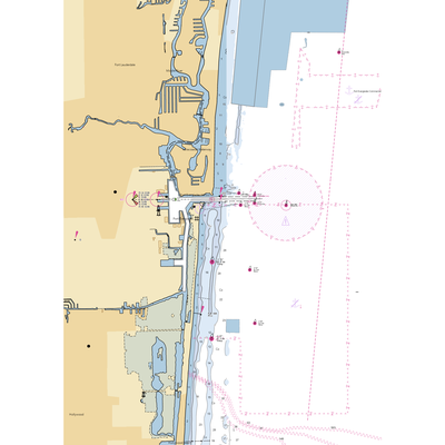 Universal Marine Center (Fort Lauderdale, FL) NOAA Chart  Gaming Mouse Pad