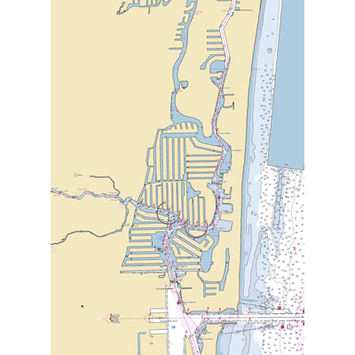 Cooley's Landing Marina (Fort Lauderdale, FL) NOAA Chart  Gaming Mouse Pad