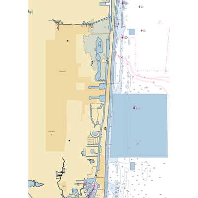 Loggerhead Marina at Hollywood (Hollywood, FL) NOAA Chart  Gaming Mouse Pad