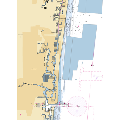 Coconut Bay Resort (Fort Lauderdale, FL) NOAA Chart  Gaming Mouse Pad